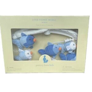New - Pottery Barn Kids - Little Fishies Mobile - "Plays Rock-A-Bye-Baby"